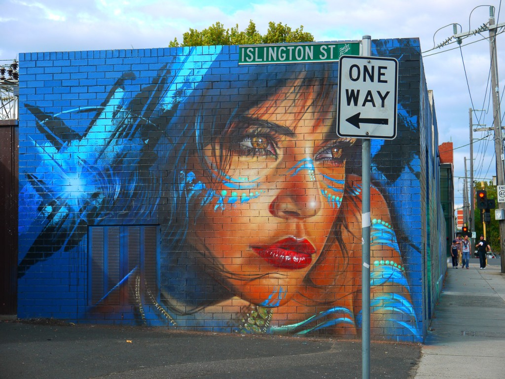 Girl In Blue, Islington St, Collingwood l © Ash Seagrave