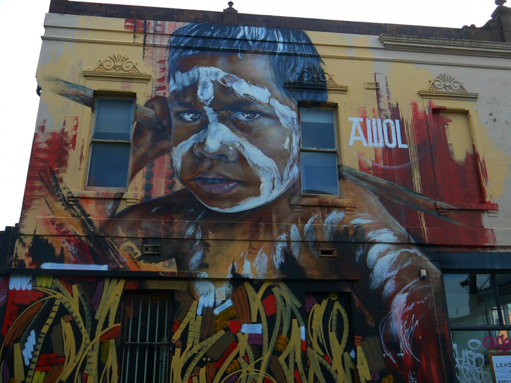 Aboriginal Boy By Adnate and AWOL crew, Fitzroy l © Ash Seagrave