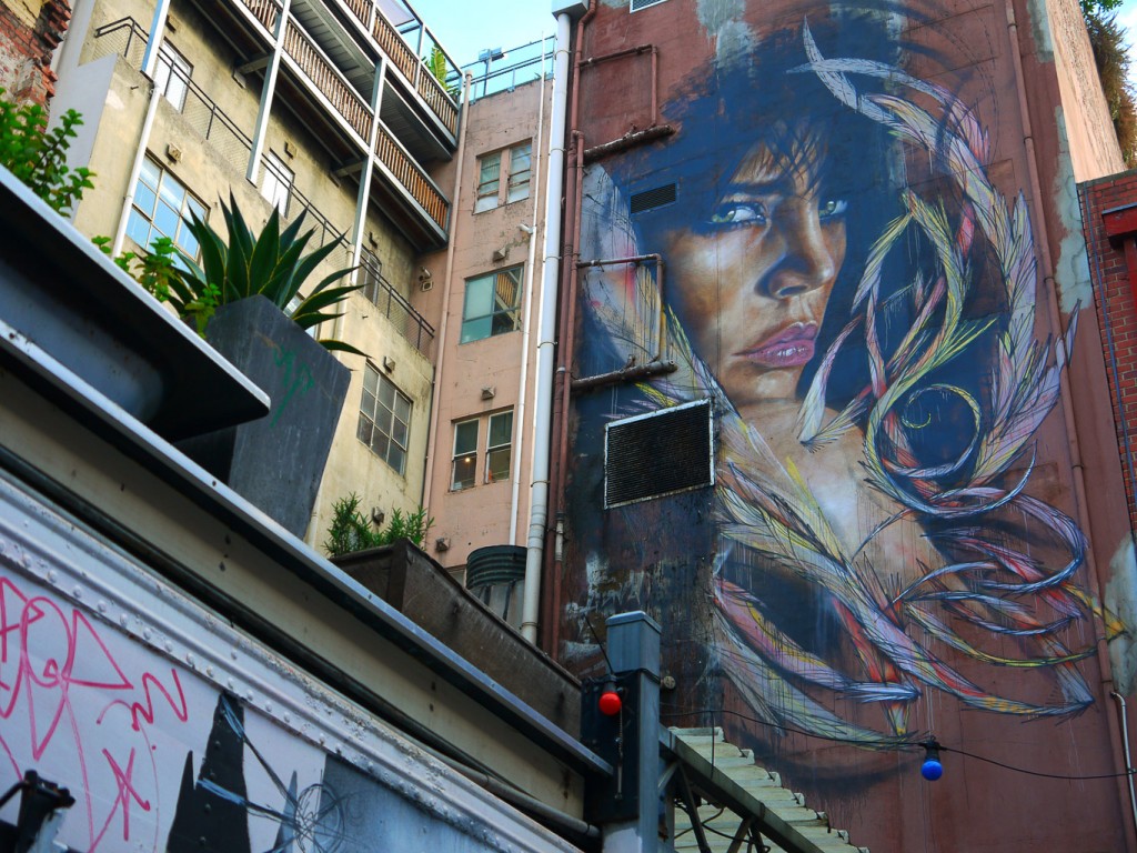 Feather Girl, Stevensons Ln l © Ash Seagrave