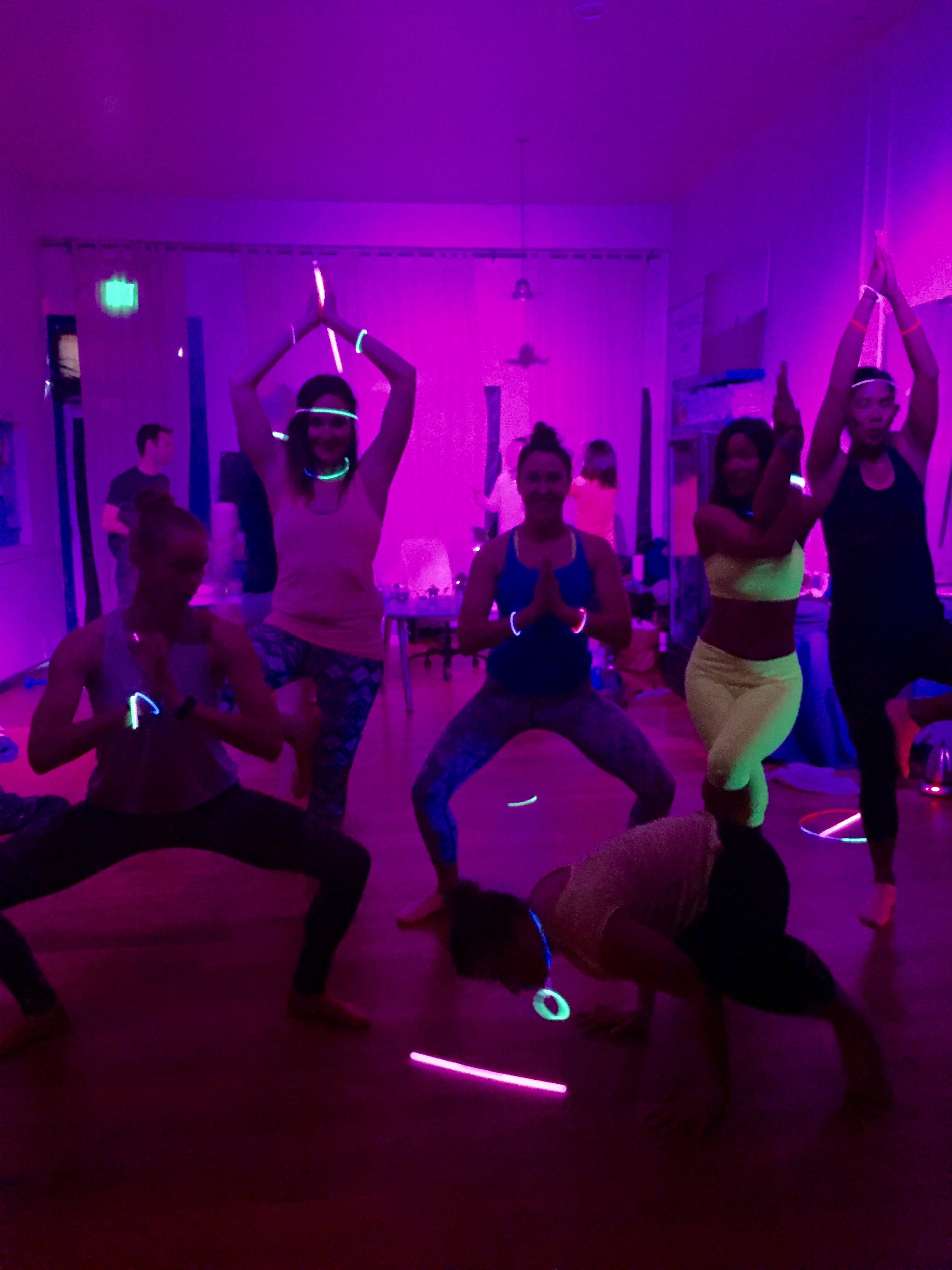 Glow In The Dark Yoga SF’s Newest Social Activity