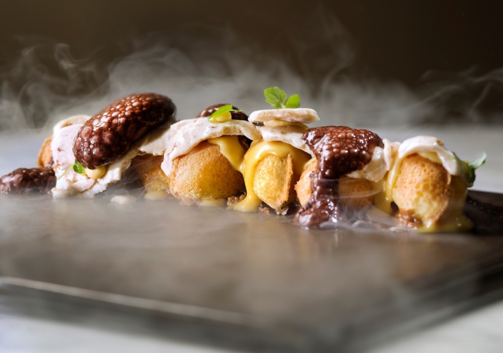 Gai Daan Zai "Egg Waffles"($108) | Courtesy of Cobo House 2AM: dessertbar