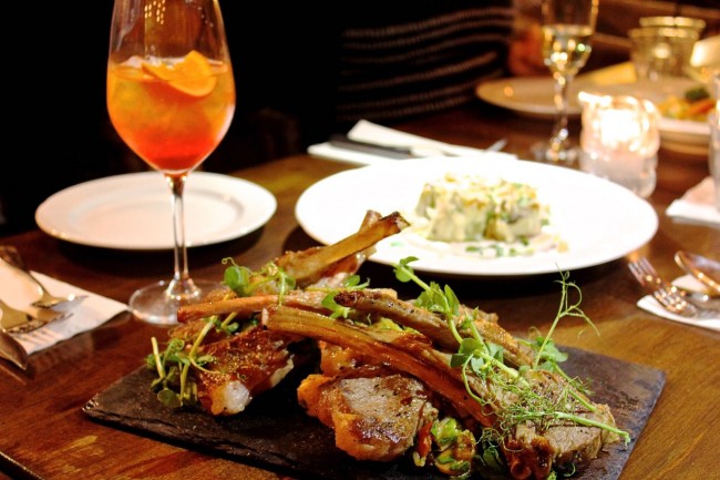 Lamb Chops & Pasta Rosetta | © Mya Marshall
