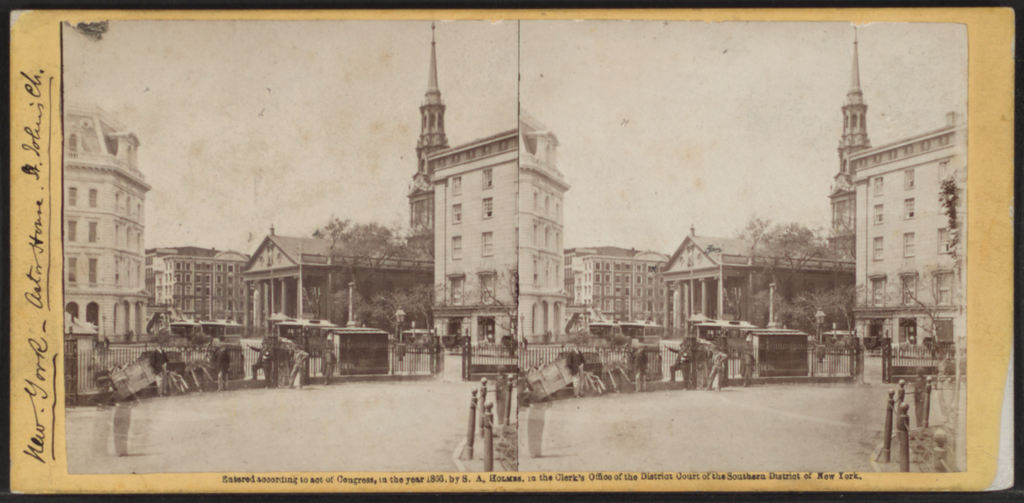 Astor House, New York, from Robert N. Dennis collection of stereoscopic views 3 | © Dcoetzee/Wikimedia Commons