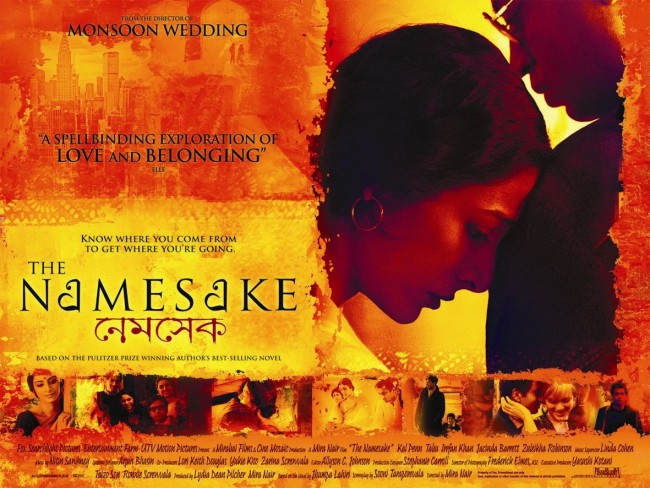 The Namesake movie poster based on Jhumpa Lahiri's novel by the same name | Mira Nair