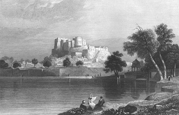 Amber Fort, 1858/©W. Purser/WikiCommons