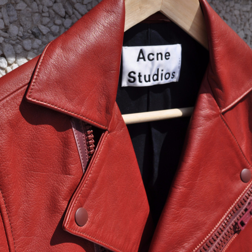 Acne Studios Leather Jacket | Courtesy of Off The Cuff
