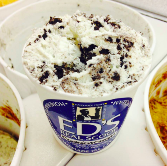 Cookies + Cream Ice Cream | Courtesy of Ed’s Real Scoop