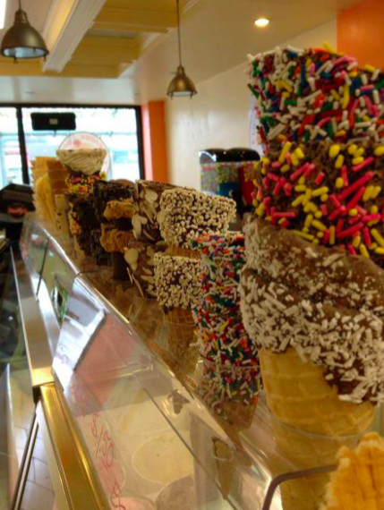 Gourmet Waffle Cones | Courtesy of Lickadee Split
