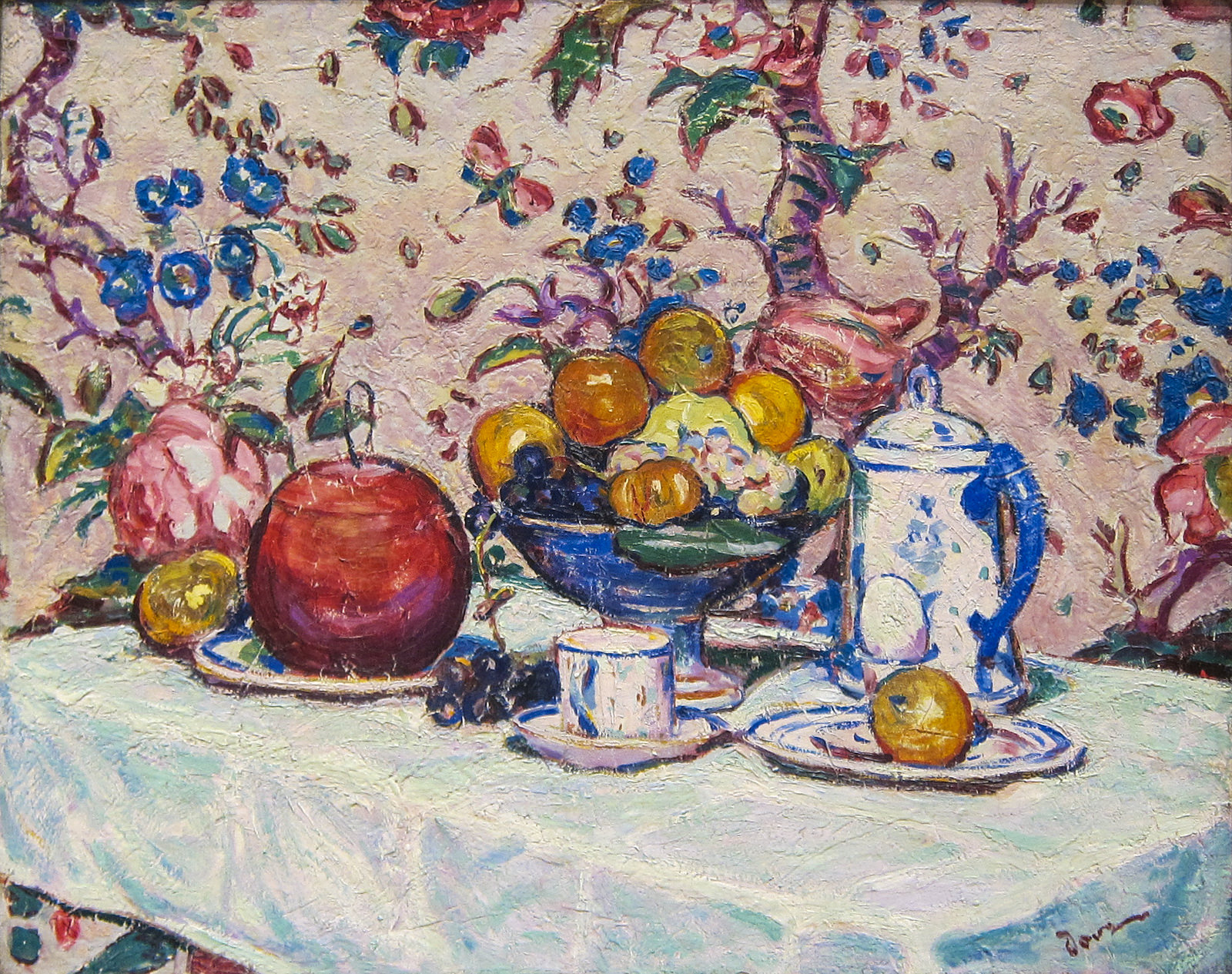Arthur Dove, Still Life Against Flowered Wallpaper, 1909 | © Sharon Mollerus/Flickr