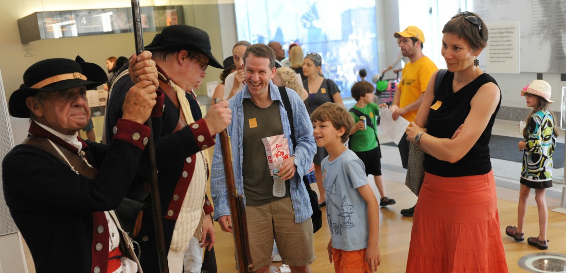Living historians with family | Image courtesy of the New-York Historical Society