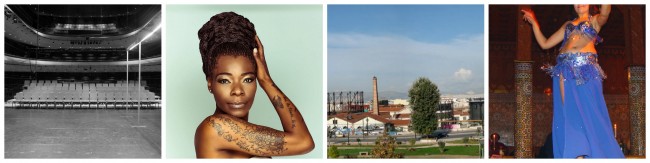 Onassis Cultural Center, Athens | © Tomislav Medak/Flickr / Buika | © Allpartsmove/WikiCommons / Panoramic view of Technopolis, in Athens, Greece | © Hoverfish/WikiCommons / A Belly Dancer in Marrakech (Morocco)| © Etan J. Tal/ WikiCommons