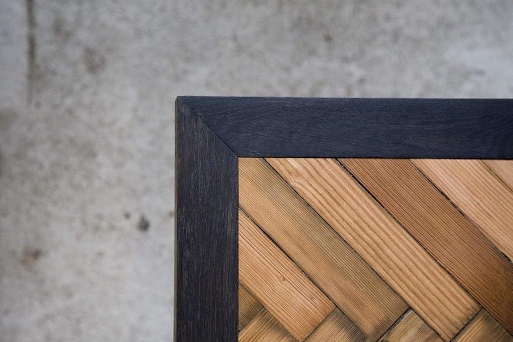 Seven Wood's Parquet Table | ©Cale Brennan Aaslepp Courtesy of Sevenwood