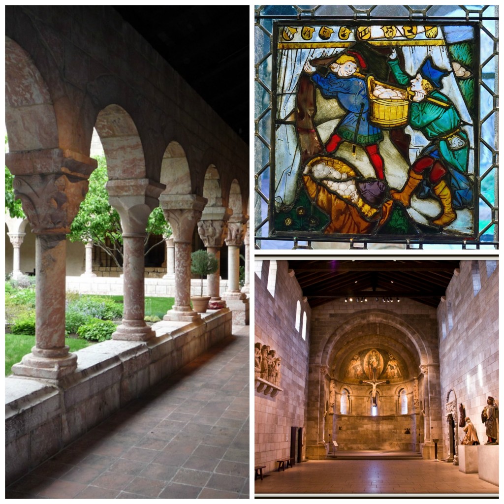 Clockwise from left l The Cloisters Museum & Gardens © e_chaya/flickr l Storing up Manna, © Ralph & Jenny l Fuentiduena Chapel at The Cloisters, ©Tony Fischer