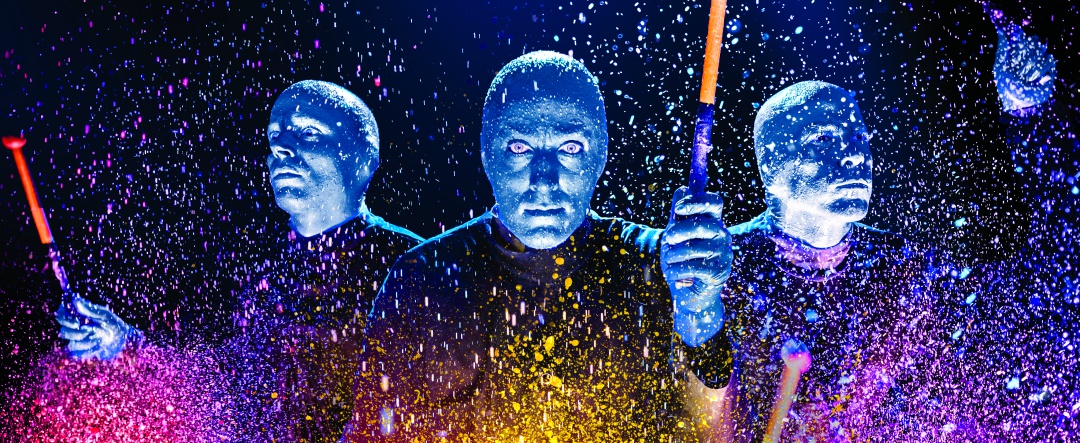 © Photo courtesy of the Blue Man Group