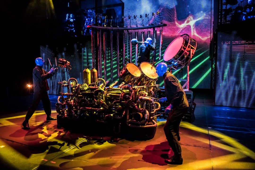 © Photo courtesy of the Blue Man Group