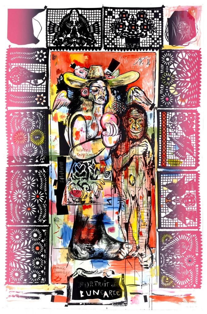 MCA_Juan Davila_Portrait of Bungaree (4 prints)_1991 (HR)