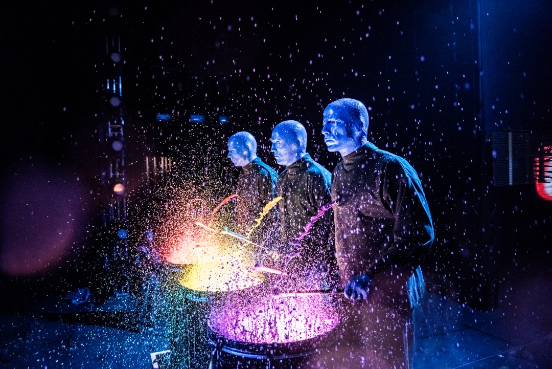 © Photo courtesy of the Blue Man Group