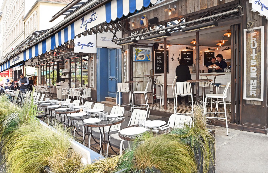 The terrace at Huguette │ Courtesy of Huguette and Michel Tréhet