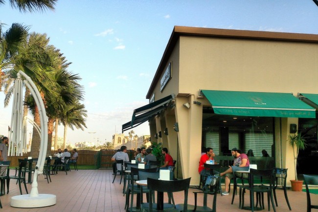 The Clock Tower Italian brand Lavazza’s flagship coffee house, Il Caffè di Roma, on Tripoli’s seafront. | © Sarah Elmusrati