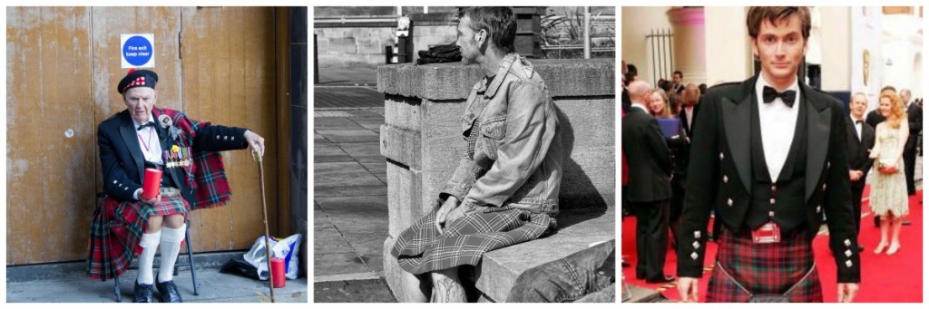 Old Man In Kilt | © Ian Dick/Flickr // Scotsman In Norfolk | © John Walker/Flickr // David Tennant In A Kilt | © File Upload Bot (Magnus Manske)/WikiCommons
