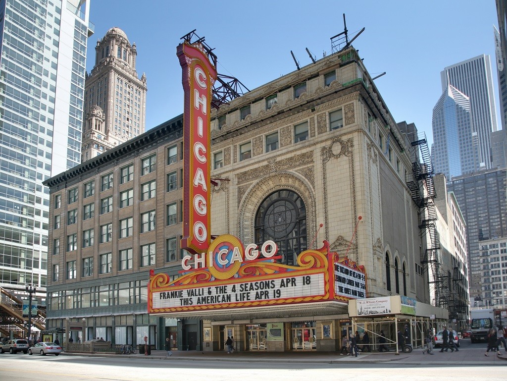 The Chicago Theatre, courtesy of Wikipedia