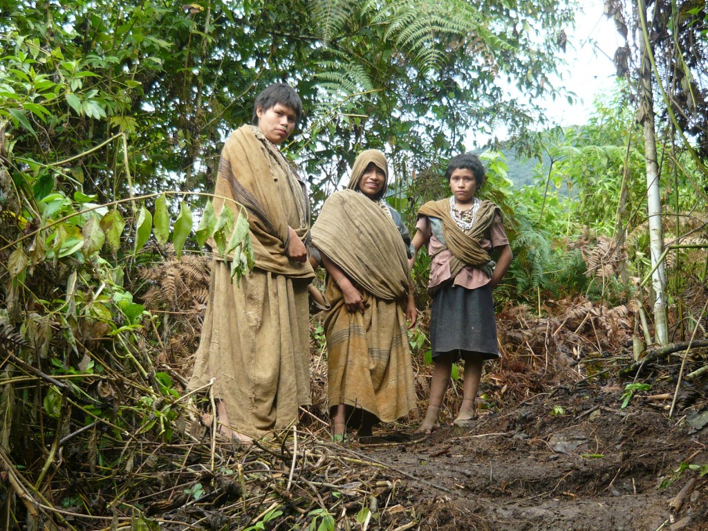 Three Machiguenga Indians | Courtesy Thierry Jamin.