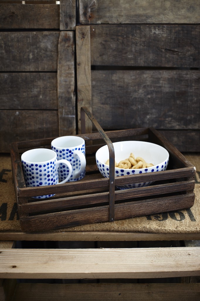 Vintage-style wooden trug from Also Home