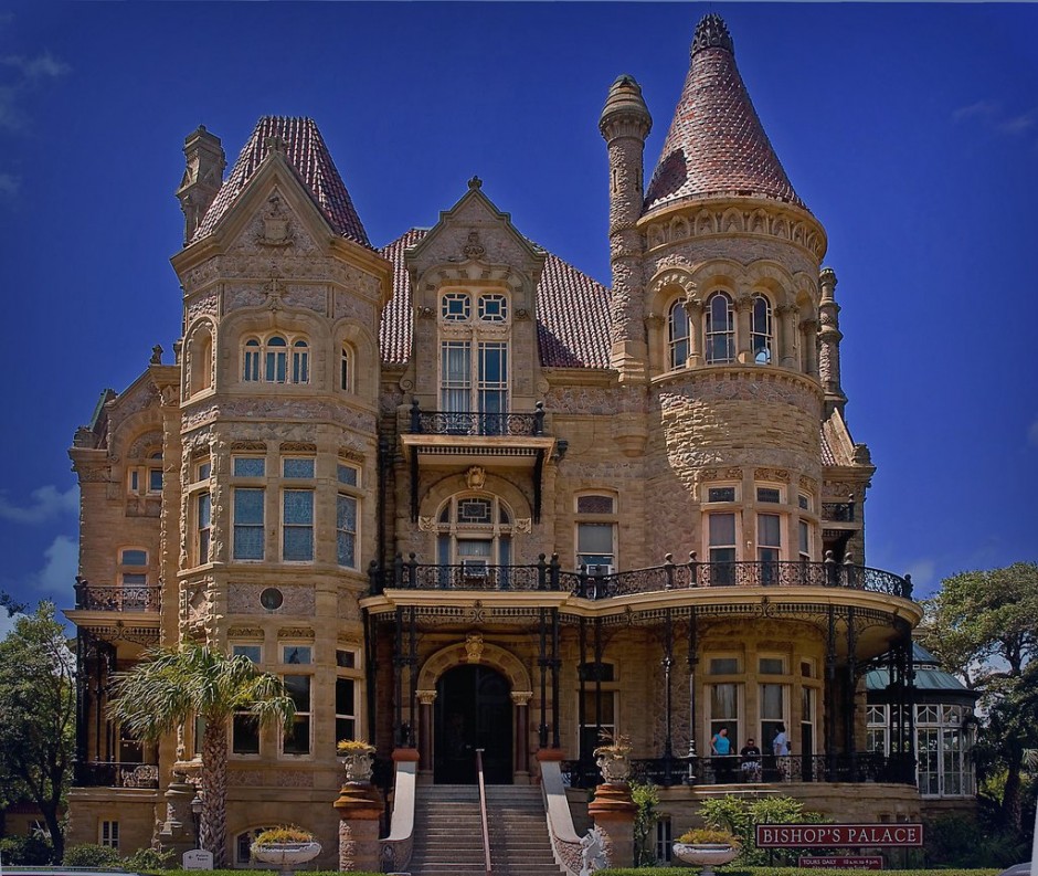 The Bishop's Palace is a Victorian-style castle in Galveston