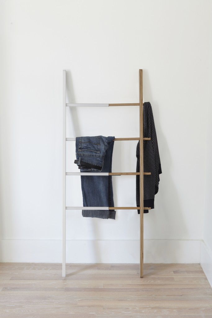 UMBRA Hub ladder in White/Natural, £80