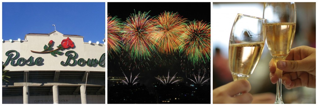 The Rose Bowl | © Sparrowman980/Wikipedia / Fireworks | © Leandro Neumann Ciuffo/Wikipedia / Champagne | © Al404/Flickr