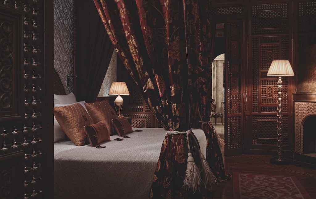 Master bedroom in the prestige riad at the Royal Mansour | © Royal Mansour