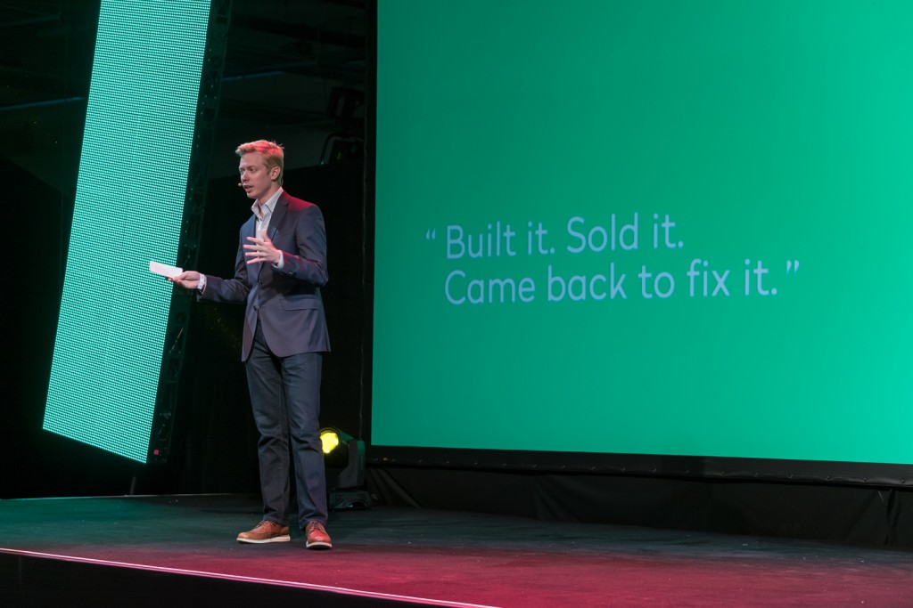 Reddit CEO Steve Huffman talking at TNW NYC | Courtesy TNW.