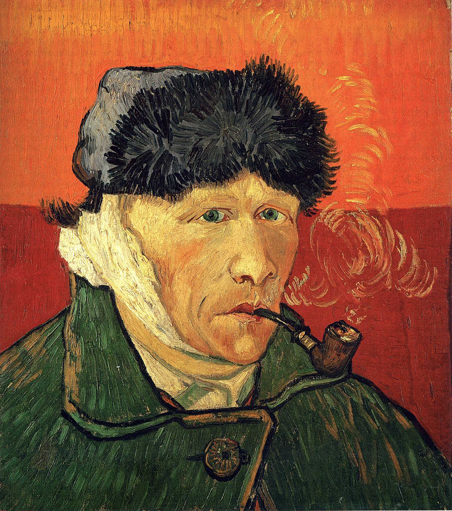 Vincent van Gogh - Self portrait with bandaged ear F529 | © Wikipaintings.org