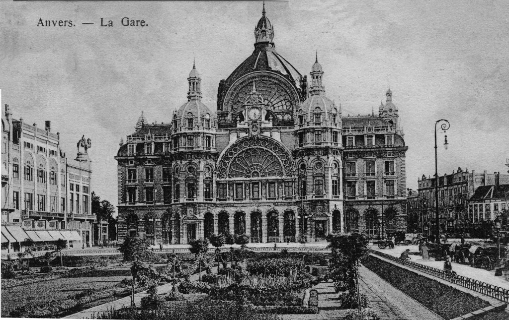 Circa 1910: Antwerpen Central Station in full glory, just a few years after its completion in 1905 | Wikimedia Commons/public domain