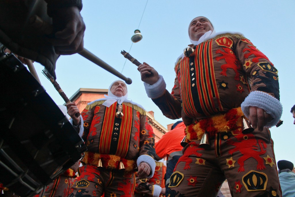 A happy Gilles waiving around his stick bundle to ward off evil spirits | © hedhoodphoto/Flickr