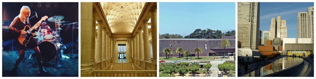 Noise Pop | © Peter Alfred Hess/Flickr / Asian Art Museum © Daderot/Wikipedia / de Young Museum © WolfmanSF/Wikipedia / SFMOMA © Franco Folini/Flickr