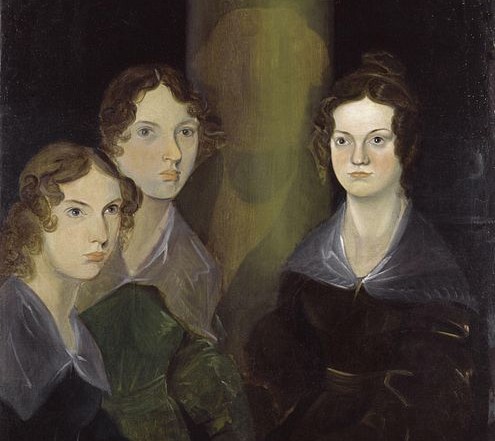 Anne, Emily, and Charlotte (with Branwell painted out). Painted by Branwell Brontë, circa 1834, and now found at the National Portrait Gallery | WikiCommons
