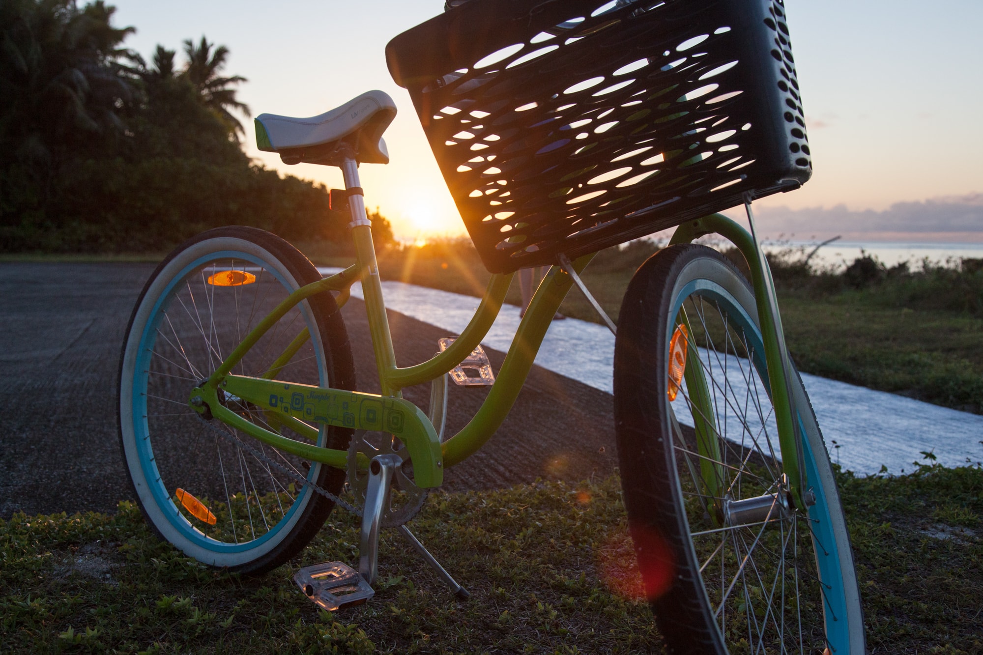 Cycling at sunset. | © image courtesy of www.goexploreseychelles.com