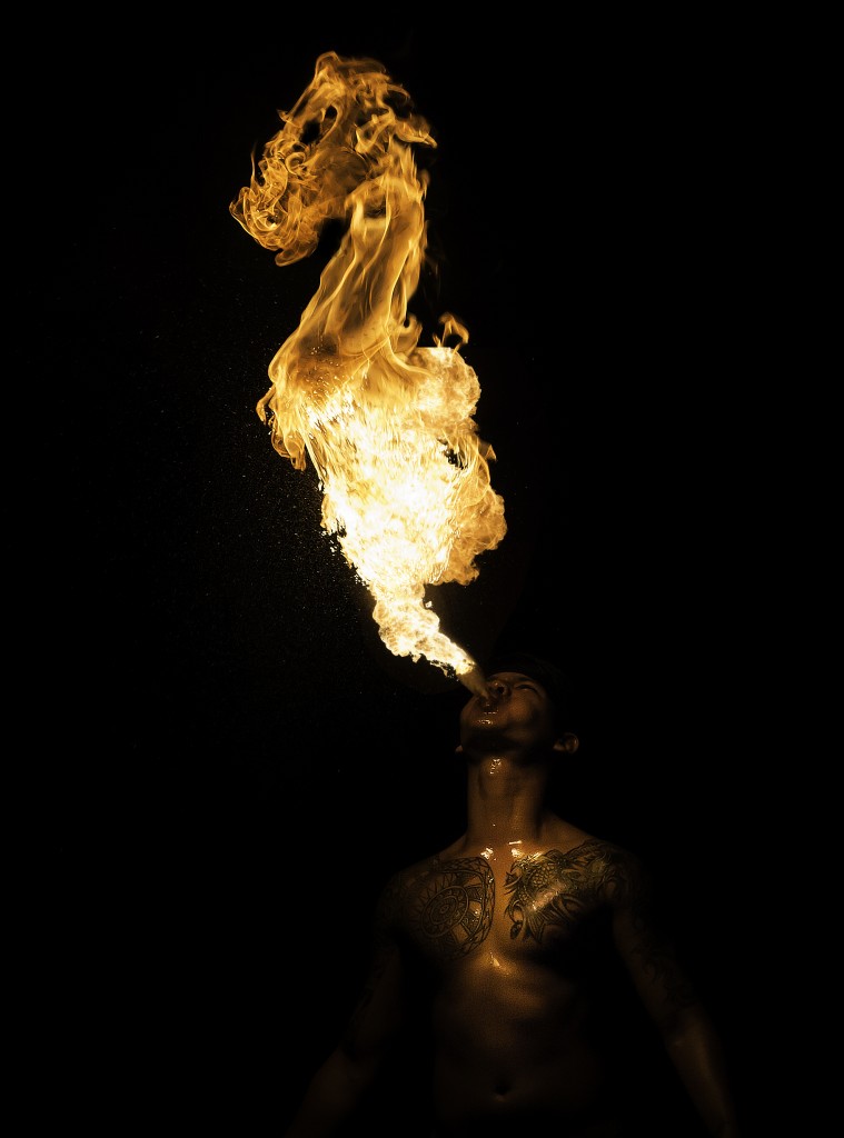David Candlish, fire breathers, Singapore