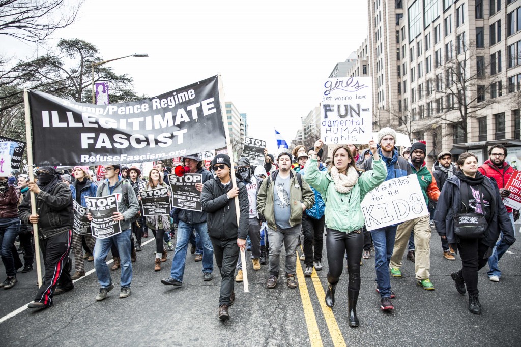 Various protests cover the D.C. area yesterday, voicing opposition to the inauguration of Donald Trump. | © Amanda Suarez