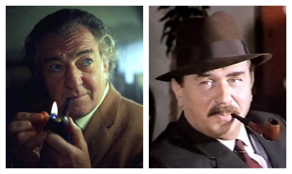 Rupert Davies playing Maigret | © Allan Warren/WikiCommons | Gino Cervi playing Maigret | © Public Domain/WikiCommons