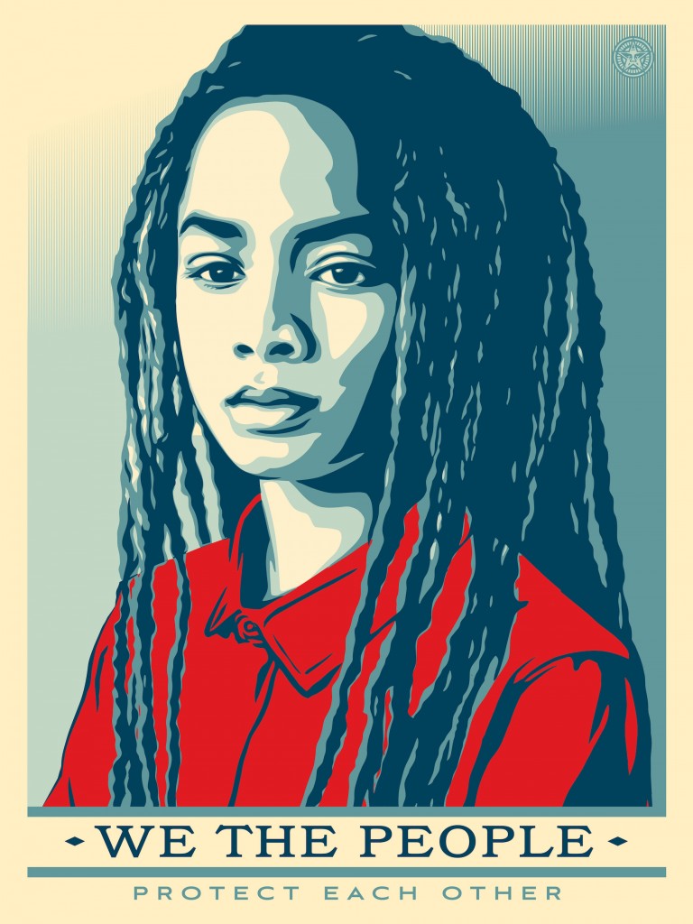 We The People by Shepard Fairey | Courtesy of the artist and The Amplifier Foundation