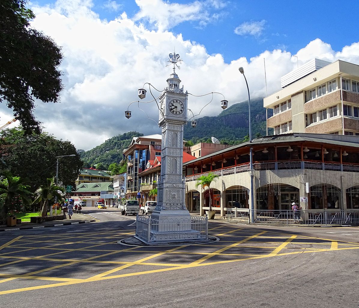 Victoria Clock Tower. Seychelles. ©Bjørn Christian Tørrissen/Wikipedia