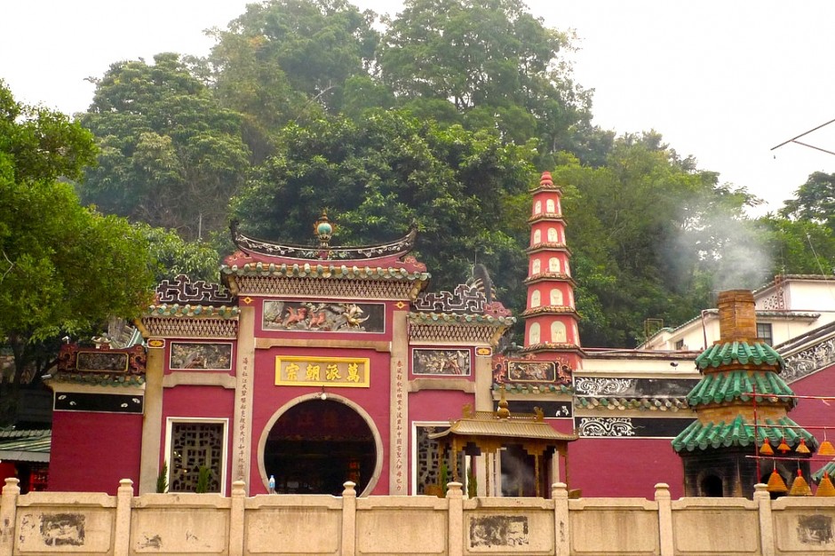 The picturesque A-Ma Temple in Macau during the day