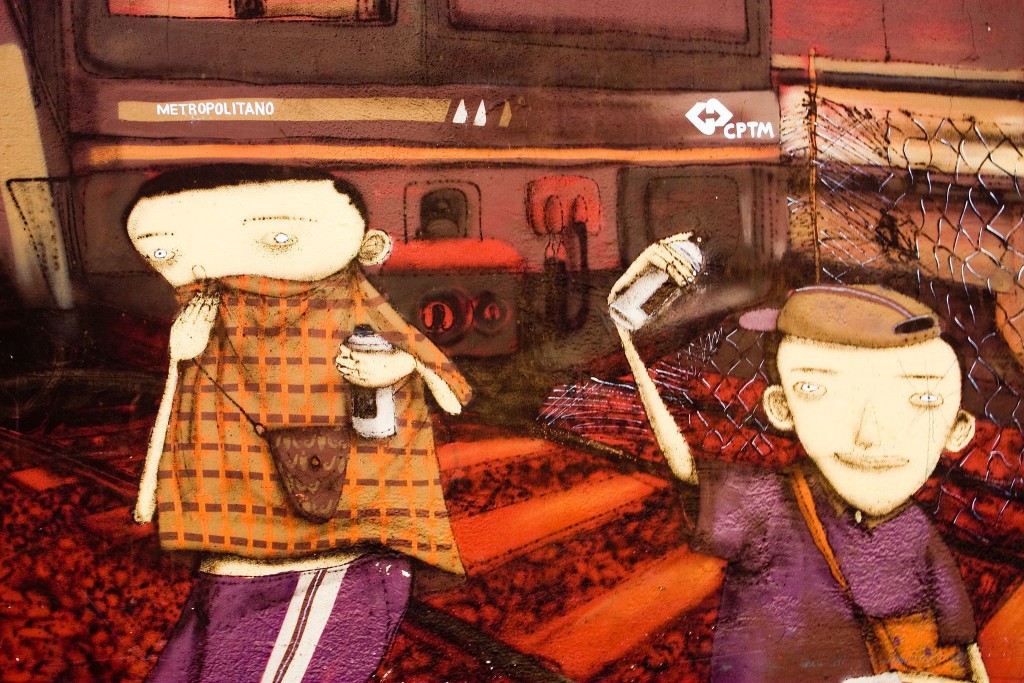 Cambuci Graffiti OsGemeos © Arte For do Museu Wikimedia CC