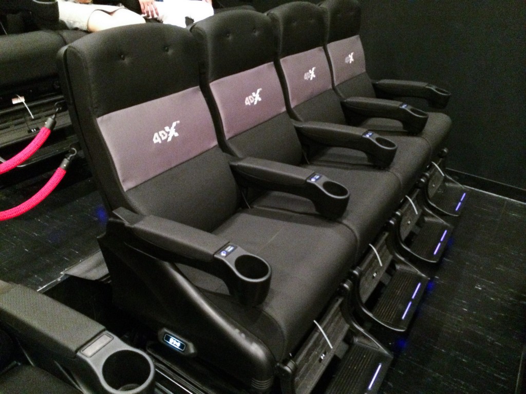 4DX chairs found in one of the cinema rooms at JK Iguatemi Shopping, SP ©Dick Thomas Johnson