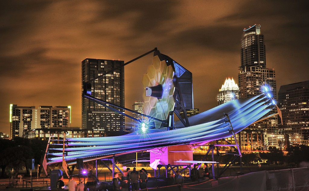 A model of the James Webb Space Telescope.| Courtesy James Webb Telescope.