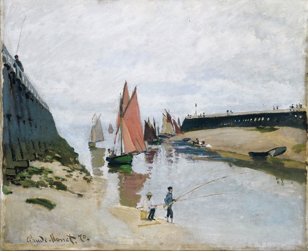 Breakwater at Trouville, Low Tide