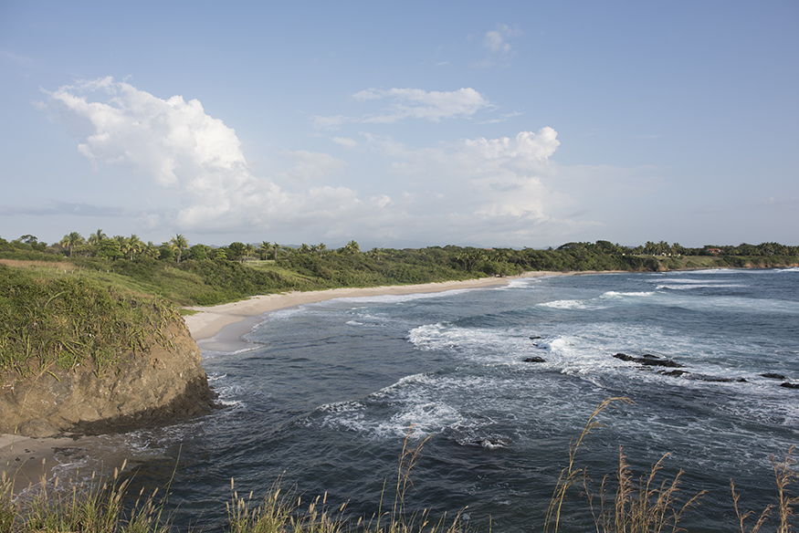 Stunning beach in a sleep small town