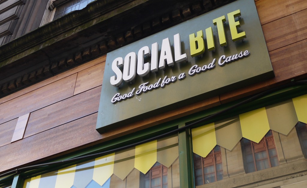 Social Bite Sign | Courtesy Of Social Bite And Frame Agency Glasgow